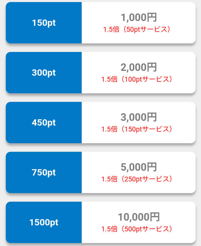 あいたいな料金１